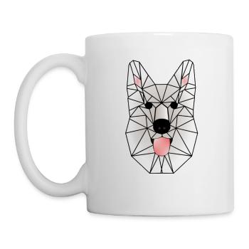 Wild White Wolf - Tasse - Weiß - Links