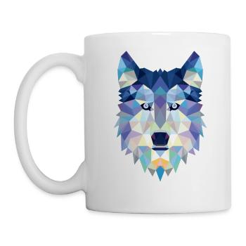 Wolf Wolfskopf Graphic Pack Wolves Gift Idea - Mug - white - Left