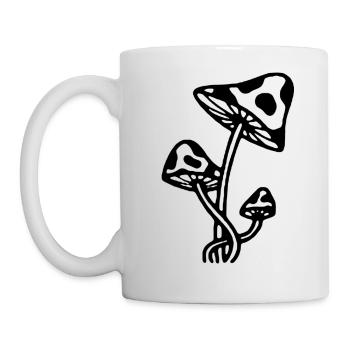 PILZE - Tasse - Weiß - Links