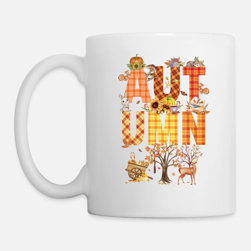 Autumn, or Fall, cosy vibes - Mug - white