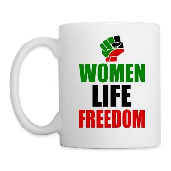 Women life freedom iran - Tasse - Weiß - Links
