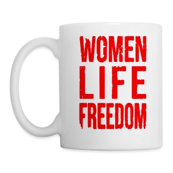 Women life freedom - Tasse - Weiß - Links