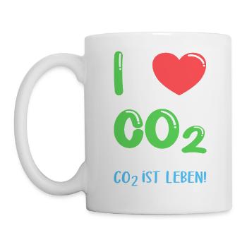I Love Co2 - Tasse - Weiß - Links