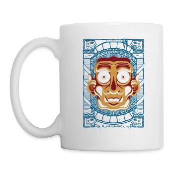 Conception d’échantillons incas (3 couleurs) - Mug blanc - blanc - Gauche