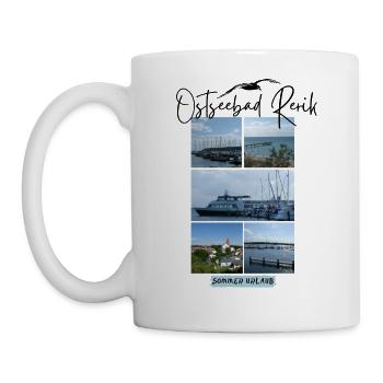 Rerik Baltic Sea resort holiday between the lagoon and the Baltic Sea - Mug - white - Left