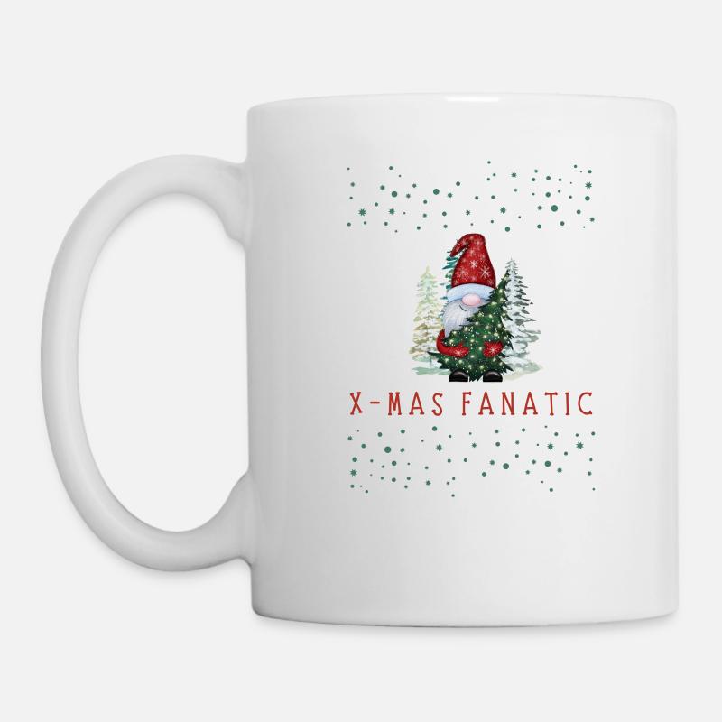 X-Mas Fanatic par Pandido - Mug blanc - blanc