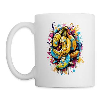 Graffiti Bananes - Mug blanc - blanc - Gauche