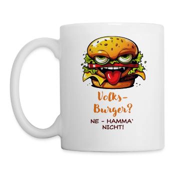 Koarl's Volksburger - dunkel - Tasse - Weiß - Links