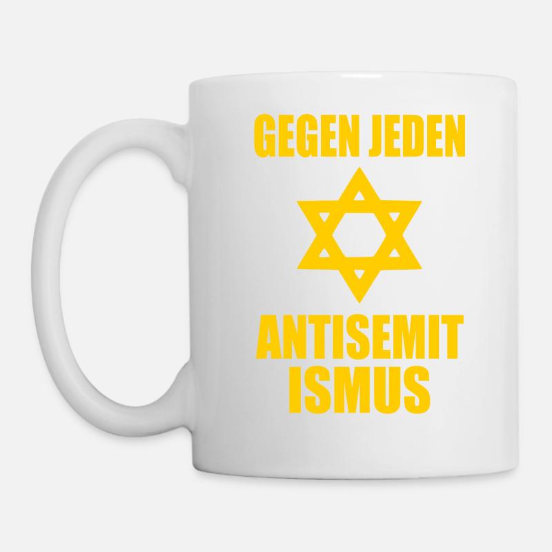 Gegen jeden antisemitismus - Tasse - Weiß