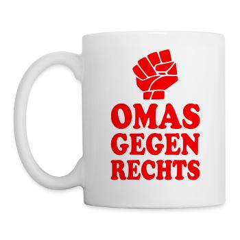 Omas gegen rechts - Tasse - Weiß - Links