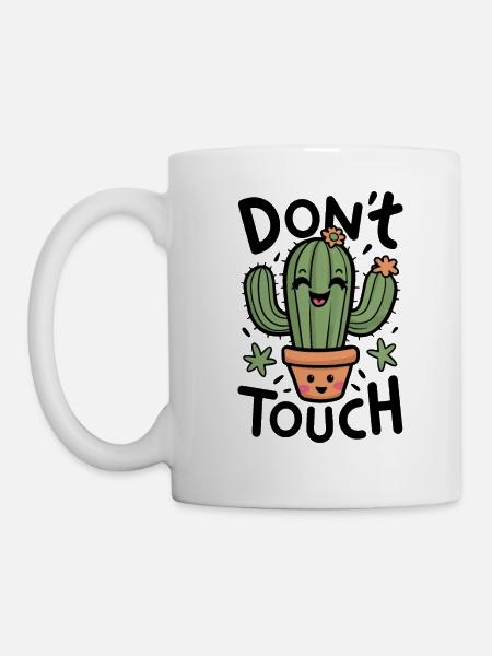 Nicht berühren - Tasse - Weiß