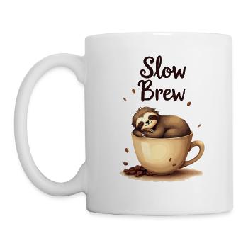 Slow Brew Coffee Sloth - Mug - white - Left