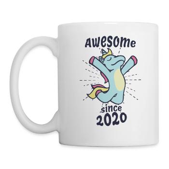 Awesome Since 2020 - Kids Birthday Unicorn - Mug - white - Left