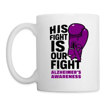 Sein Kampf ist unser Kampf - Alzheimer Aufklärung - Tasse - Weiß - Links