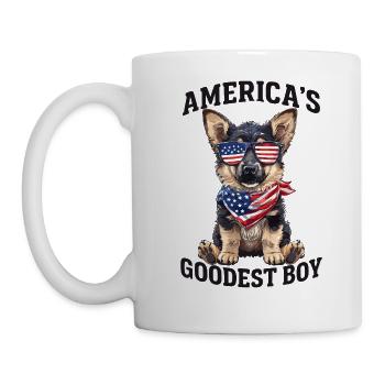 Le meilleur chien de berger d’Amérique - Mug blanc - blanc - Gauche