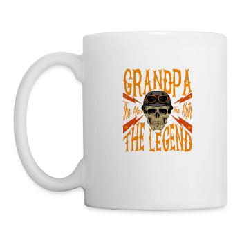 Grandpa The Man The Myth The Legend design Gift - Mug - white - Left