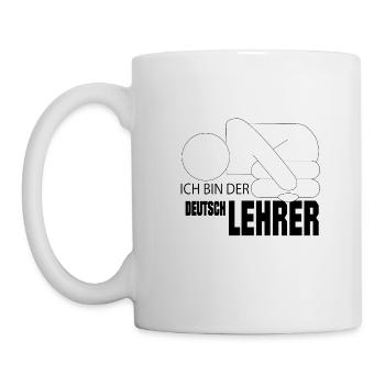 Ich bin der Deutsch Lehrer - Tasse - Weiß - Links