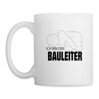 Je suis le chef de chantier. - Mug blanc - blanc - Gauche