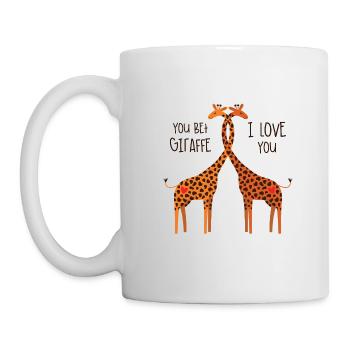 Amour de girafe - Mug blanc - blanc - Gauche