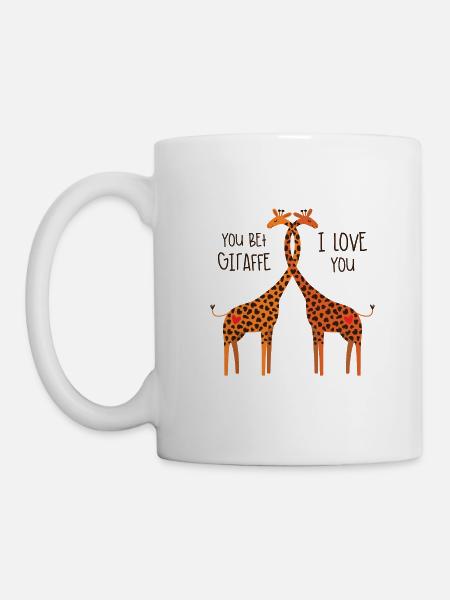 Giraffe Love - Mug - white
