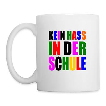 kein hass in der schule - Tasse - Weiß - Links