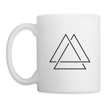 Modern Triangle - Tasse - Weiß - Links