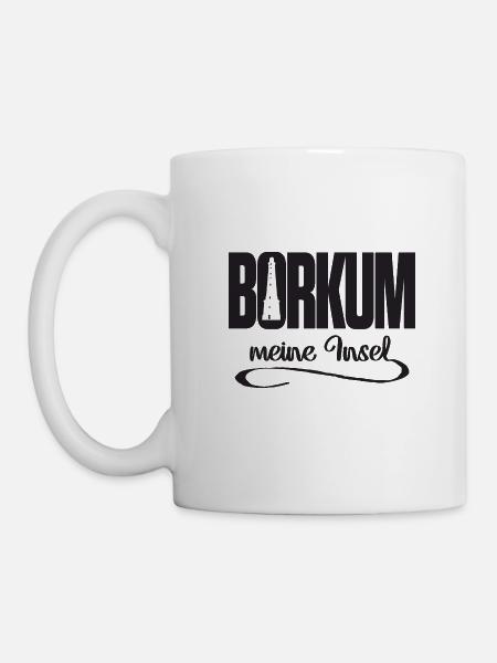 Borkum meine Insel - Tasse - Weiß