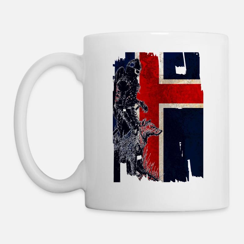 Wikinger Wolfsinsel - Tasse - Weiß