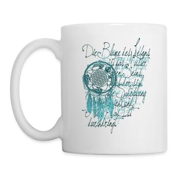 Poetry Calligraphy Flower of Life 5 - Mug - white - Left