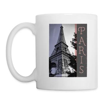 Pariser Eiffelturm - Paris - Tasse - Weiß - Links