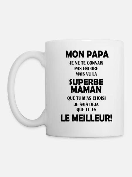 Annonce grossesse Cadeau Futur Papa Future Maman - Mug blanc - blanc