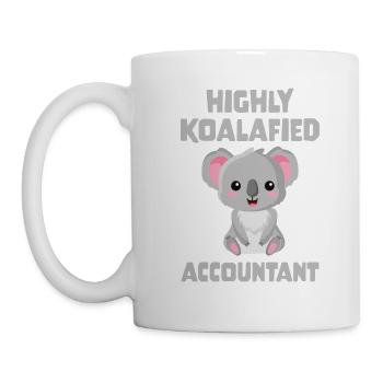 Hochgradig koalafizierter Buchhalter - Tasse - Weiß - Links