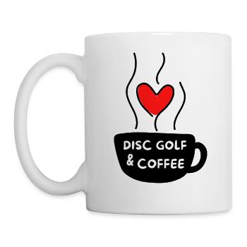 Disc golf & café. - Mug blanc - blanc - Gauche