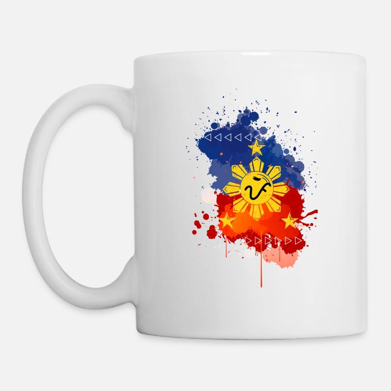 Philippines Flag Gift Idea Baybayin Pi Arrows - Mug - white