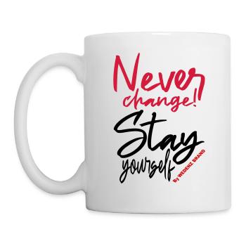 Never change stay yourself WEDENZ - Mug blanc - blanc - Gauche