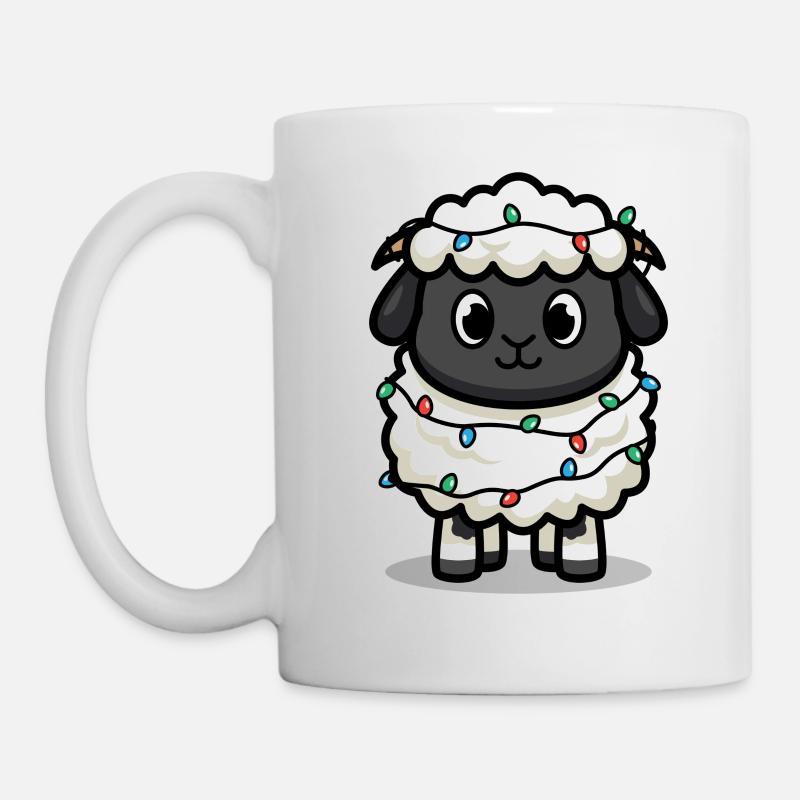 Christmas sheep - Mug - white