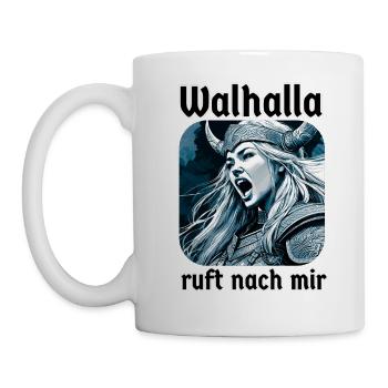 Valhalla, la Vierge de bouclier, m’appelle - Mug blanc - blanc - Gauche