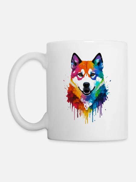 Akita - Tasse - Weiß