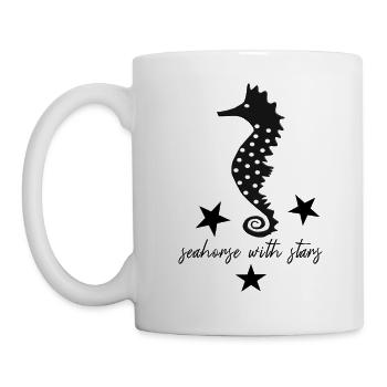 black seahorse black seahorse - Mug - white - Left