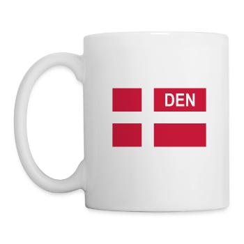 Drapeau tactique danois Danemark - Danemark - DEN - Mug blanc - blanc - Gauche