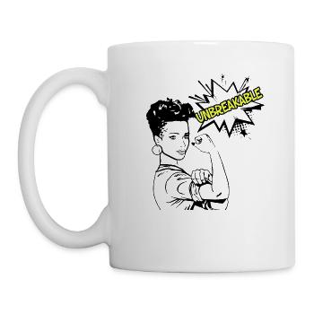 Power Woman Power Strong Woman Feminist - Mug - white - Left