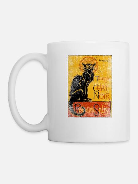 Produit Vintage Tournee du Chat Noir Black Cat - Mug blanc - blanc