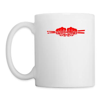 Drum Life design Cool Drumming Gift For Drummer - Mug - white - Left