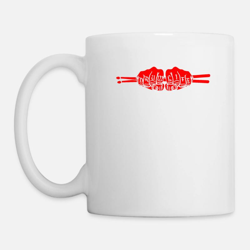 Drum Life design Cool Drumming Gift For Drummer - Mug - white