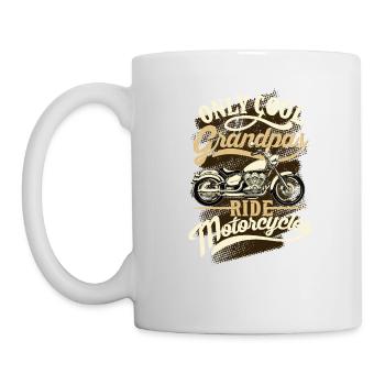 Seulement Cool GrandPas Ride Motos Drôle Cadeau - Mug blanc - blanc - Gauche