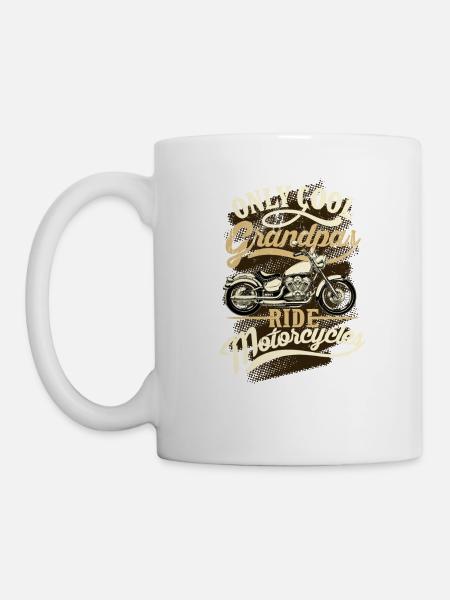Only Cool GrandPas Ride Motorcycles Funny Gift - Mug - white