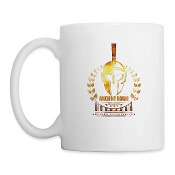 Antikes Rom Kriegergeist Antike Zivilisation - Tasse - Weiß - Links