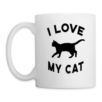 Chat Chats Chat Ami Chat Dame ChatOn - Mug blanc - blanc - Gauche