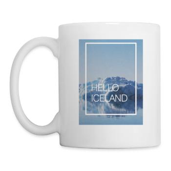 Island Eisberg Eisscholle Iceland - Tasse - Weiß - Links