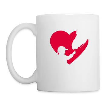 Horse Girl Cute Heart Horse Ride Cute Gift for - Mug - white - Left